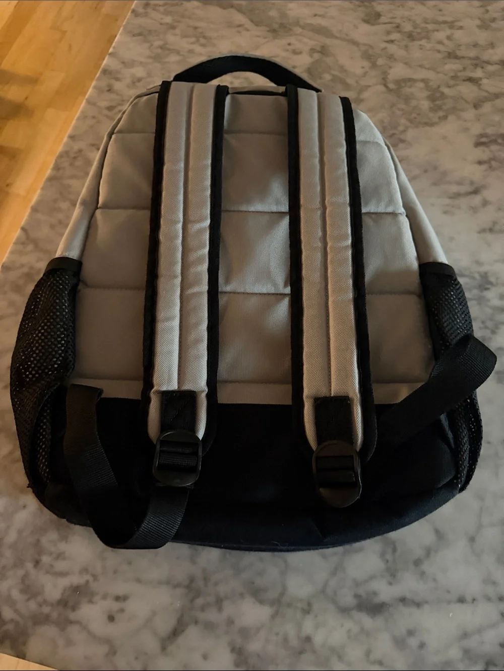 abercrombie kids Grey and Black NFL Patch Backpack